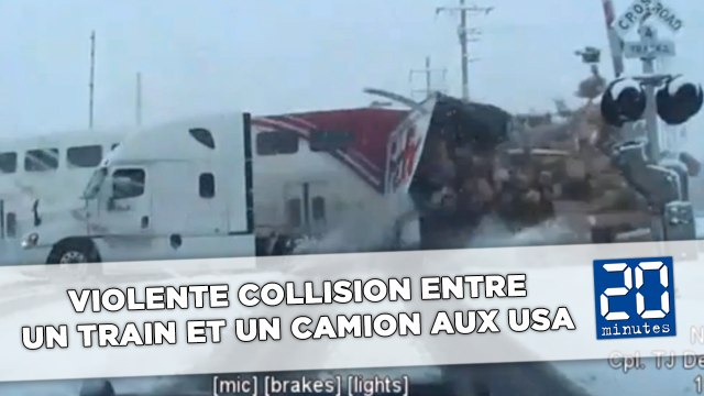 Violente collision entre un train et un camion aux États-Unis