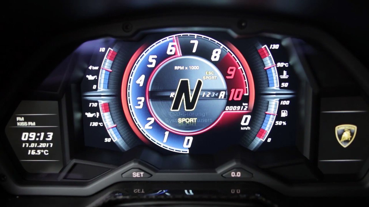 Lamborghini Aventador S Launch Clip