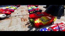 Nursery Rhymes 25 Multi Colors Mcqueen Cars SMASHED BY HULK! Dinoco Ramone Disney Pixar Cars HD