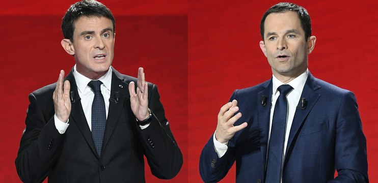Cinq passes d'armes entre Hamon et Valls lors des précédents débats
