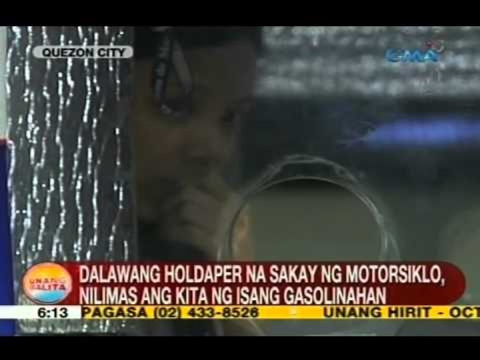 UB: 2 holdaper na sakay ng motorsiklo, nilimas ang kita ng isang gasolinahan sa White Plains, QC