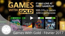 Trailer - Games With Gold Février 2017 (Les Jeux Gratuits Xbox One et Xbox 360)