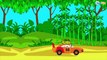 The Police Car and Racings Cars - Race in the jungle - Car Cartons for Children. Episode 86