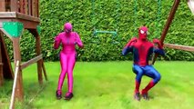Frozen Elsa’s DRESS RUINED! w_ Spiderman Bad Baby Maleficent Joker Pink Spidergirl! Superhero Fun -) - YouTube