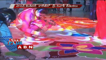Medicos celebrating Diwali at Shadan Institute of Medical Sciences