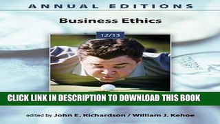 Best Seller Annual Editions: Business Ethics 12/13 Free Read