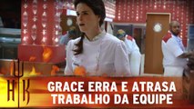 Grace erra e atrasa trabalho da equipe vermelha