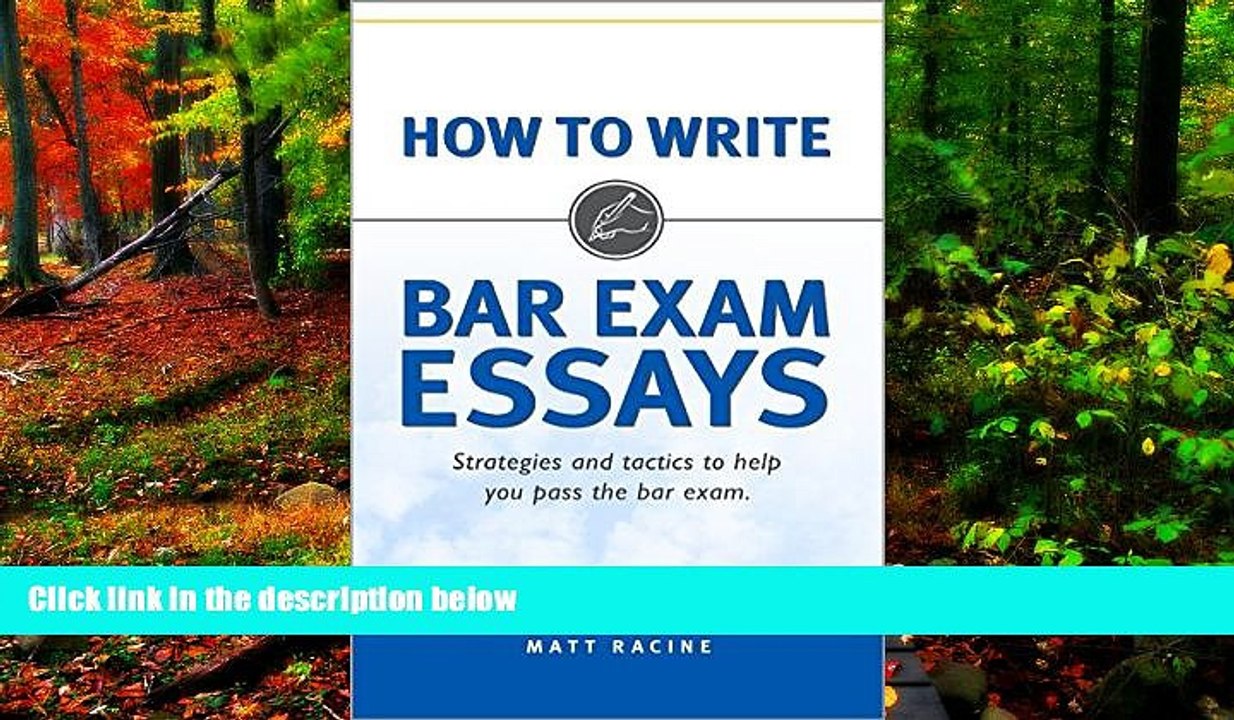 Deals in Books  How to Write Bar Exam Essays: Strategies and Tactics to Help You Pass the Bar