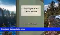 Deals in Books  One Page CA Bar Cheat Sheets - COMMUNITY PROPERTY  Premium Ebooks Online Ebooks