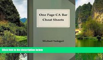 Deals in Books  One Page CA Bar Cheat Sheets - CORPORATIONS  checklist  Premium Ebooks Online Ebooks