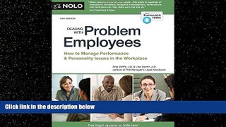 Books to Read  Dealing With Problem Employees: How to Manage Performance   Personal Issues in the