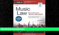 Big Deals  Music Law: How to Run Your Band s Business  Best Seller Books Best Seller