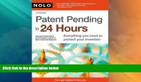 Big Deals  Patent Pending in 24 Hours  Best Seller Books Most Wanted