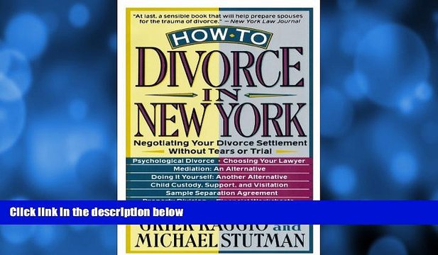 Books to Read How to Divorce in New York: Negotiating Your Divorce Settlement Without Tears or