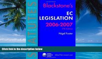 Books to Read  Blackstone s EC Legislation 2006-2007 (Blackstone s Statute Book Series)  Full