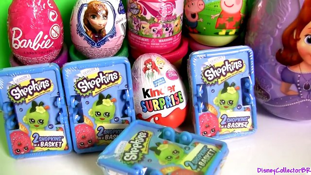 Huge Sofia First Toy Surprise Easter Eggs Peppa Shopkins Basket Barbie Frozen MyLittlePony Fashems