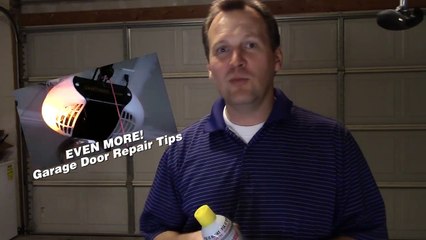 How to fix a stuck or noisy garage door.