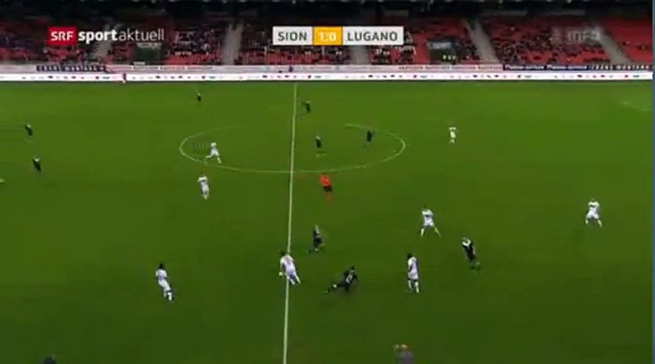 Sion 2:0 Lugano (Swiss Super League 13. Runde 2016/2017 19 .October 2016)