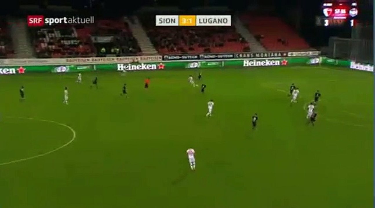 Sion 4:1 Lugano (Swiss Super League 13. Runde 2016/2017 19 .October 2016)