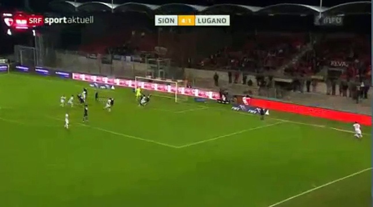 Sion 5:1 Lugano (Swiss Super League 13. Runde 2016/2017 19 .October 2016)