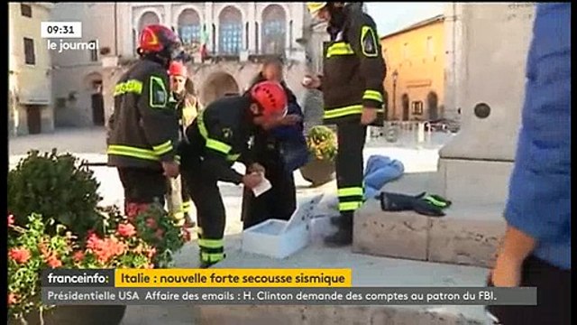 Nouveau tremblement de terre dans le centre de l'Italie, ressenti à Rome, d'une magnitude de 6.6