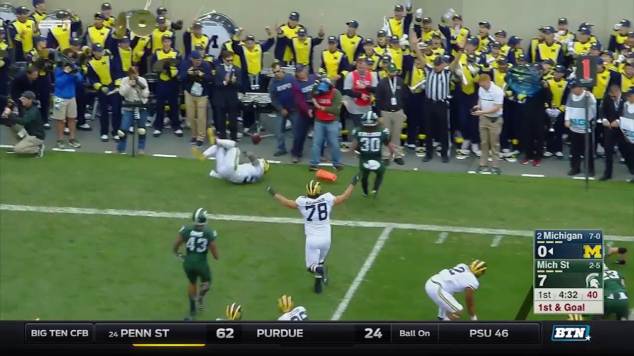 Michigan at Michigan State - Football Highlights