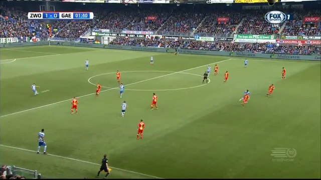 1-0 Queensy Menig Goal Zwolle 1-0 G.A. Eagles