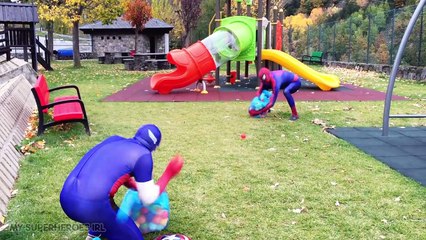 Spiderman vs Venom vs Captain America in Real Life - Superhero Fights Movie