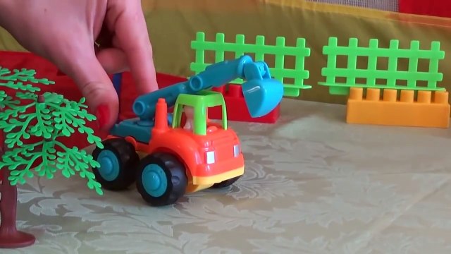 СТРОИТЕЛЬНЫЕ МАШИНЫ мультик - Экскаватор! Развивающий мультфильм про рабочие машины