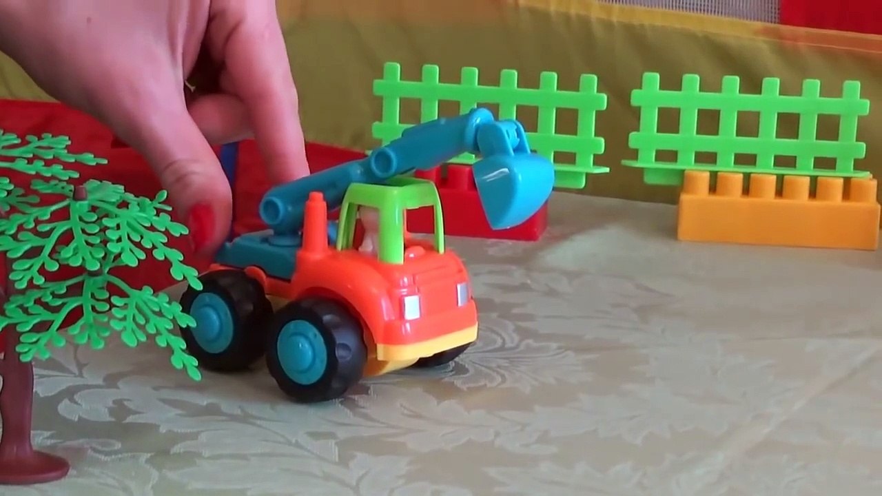 СТРОИТЕЛЬНЫЕ МАШИНЫ мультик - Экскаватор! Развивающий мультфильм про рабочие машины