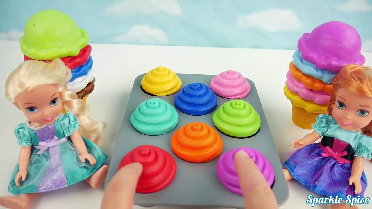 Play Doh Ice Cream Cupcakes Surprise Toys Disney Princess Toddlers Snow Marvel Avenger Hulk Eggs Toy-TMWBhM5UzMU