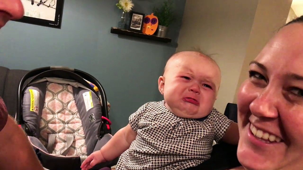 Baby Ella is jealous of kissing!