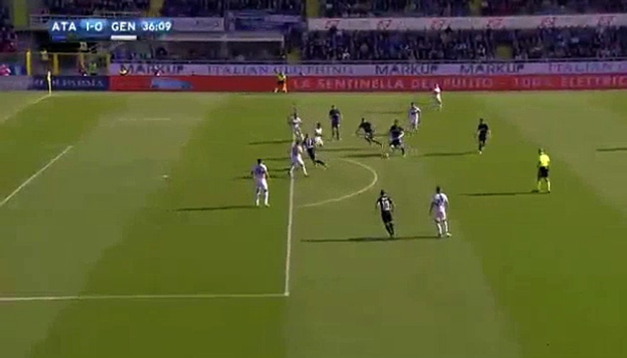 1-0  Jasmin Kurtic  Goal HD Atalanta 1 - 0 Genoa 30.10.2016