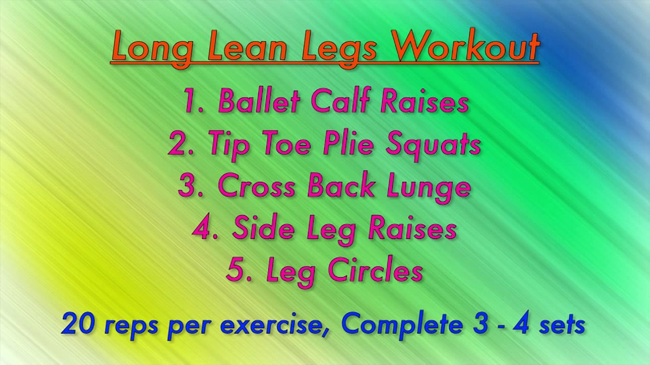 Long Lean Dancer Leg Exercises (Not Bulky!)