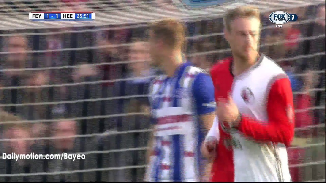 Nicolai Jorgensen Goal HD - Feyenoord 1-1 Heerenveen - 30-10-2016