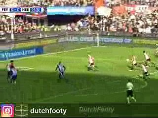 Goal Ghoochannejhad - Feyenoord 0-1 Heerenveen 30-10-2016
