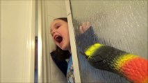 Giant Snake In Toilet vs Plunger Girl -Victoria Saves Annabelle From Bite- Toy Freaks Attack - YouTube