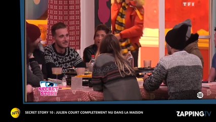 Secret Story 10 : Julien complètement nu dans la Maison des secrets, les images sexy (Vidéo)