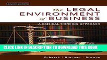 Best Seller The Legal Environment of Business: A Critical Thinking Approach (8th Edition) Free