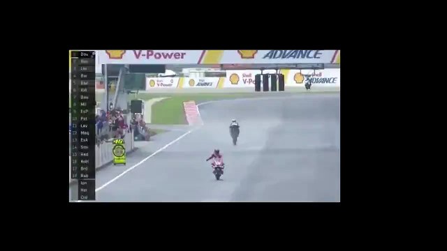 2016 MotoGP Malaysia Sepang Race Finish - Rossi and Dovizioso