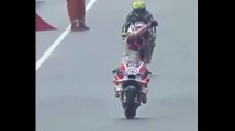 Double Wheelie Italian Rossi & Dovizioso After Race Motogp Sepang Malaysia 2016