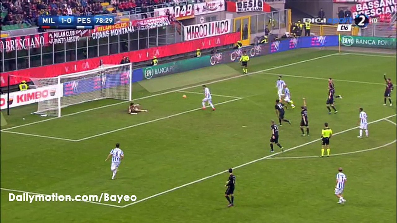 Rey Manaj Goal Annulled HD - AC Milan 1-0 Pescara - 30-10-2016