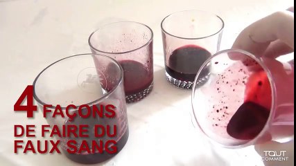 4 recettes maison pour faire du faux sang non toxique