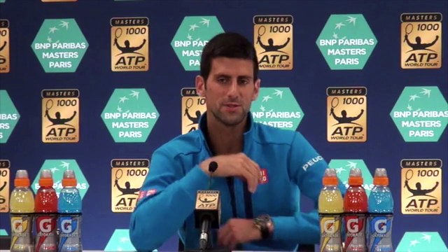 ATP - BNPPM 2016 - Novak Djokovic : Je vais mieux et j'aime jouer à Paris