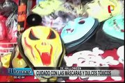 Decomisan miles de máscaras para Halloween elaborados con productos tóxicos