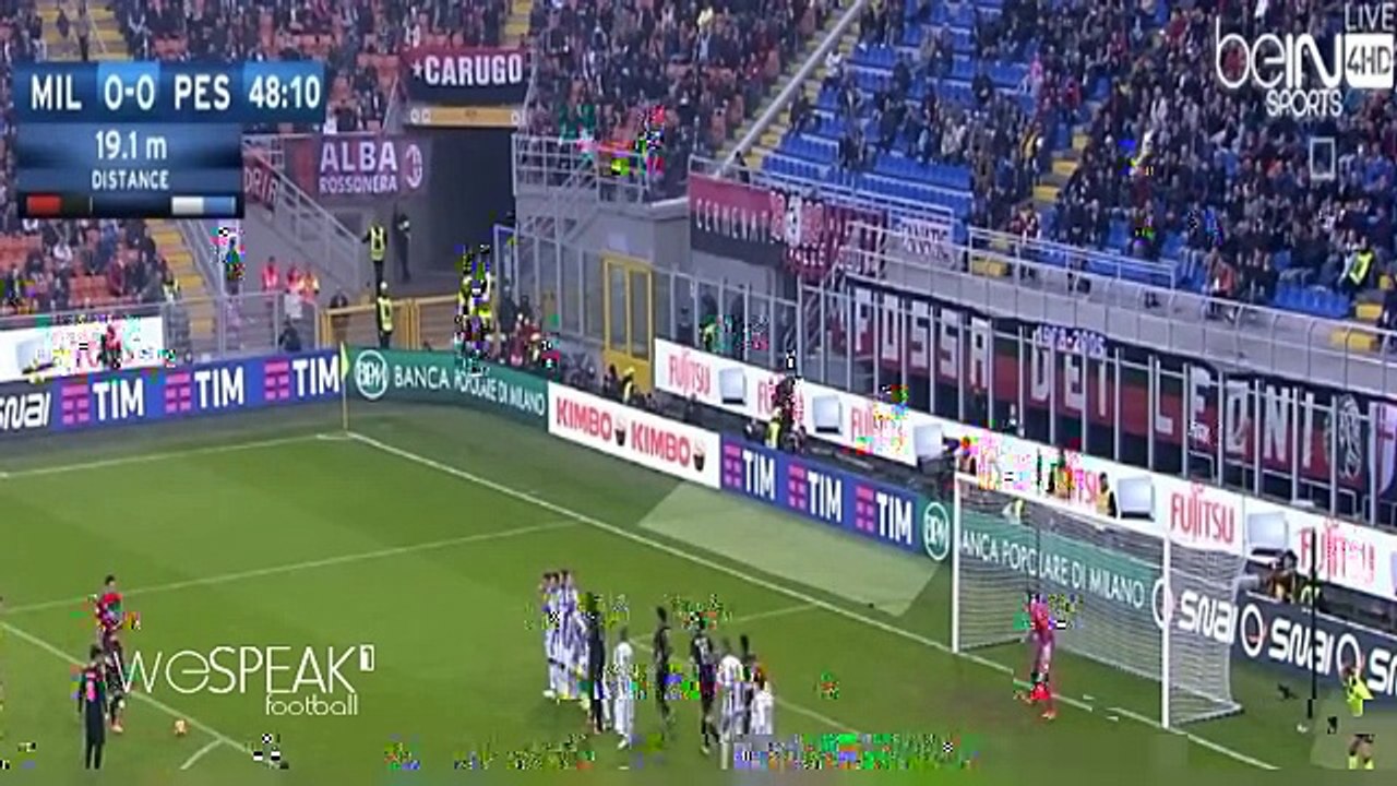 AC Milan vs Pescara 1-0 All goals (Bonaventura GOAL) - Serie A 2016