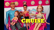 Frozen Cruise Ship Barbie Boat Vacation Kristoff Anna Ariel Mermaid Disney Parody DisneyCarToys