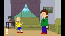 Caillou gets grounded for sneaking out of school