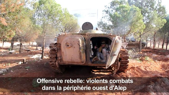 Syrie: les rebelles poussent à Alep-Ouest
