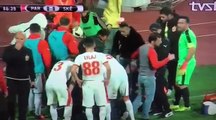 Momenti kur një tifoze u alivanos në fushë gjatë ndeshjes Partizani – Skënderbeu